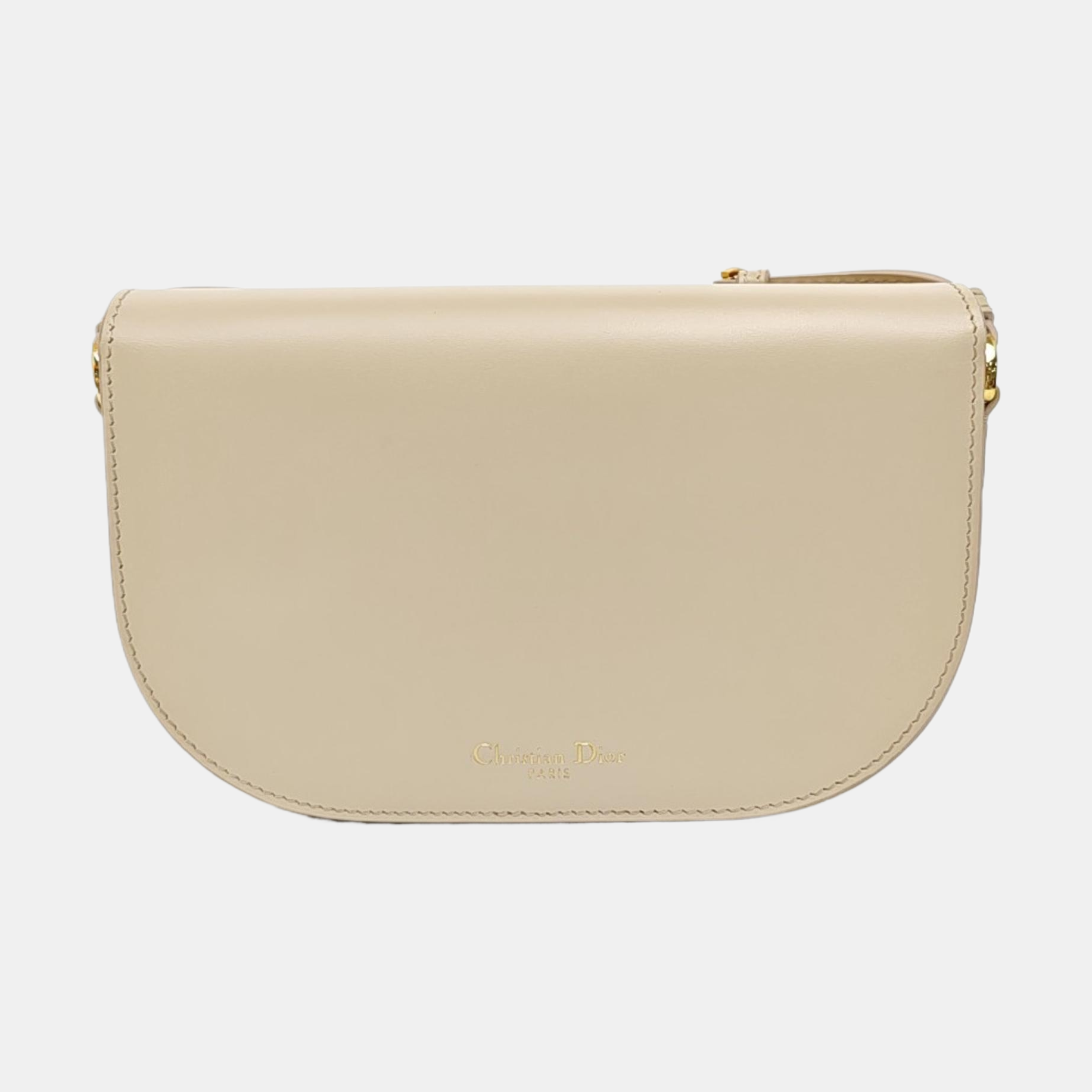Calfskin Shoulder Bag Beige