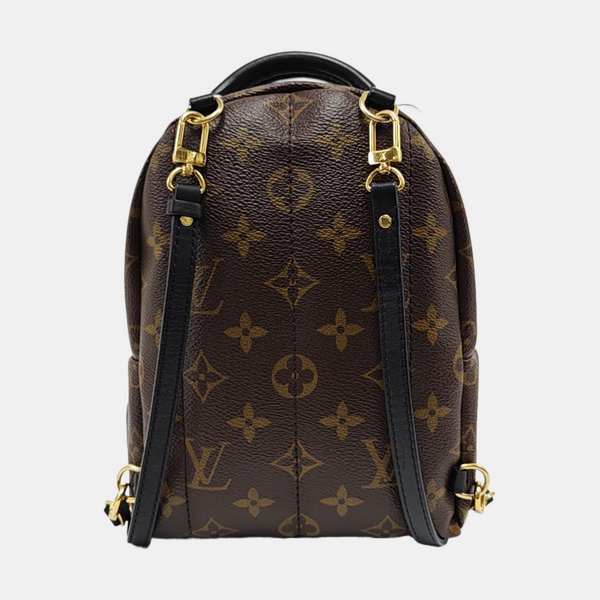PALM SPRINGS Mini Monogram Coated Canvas Brown