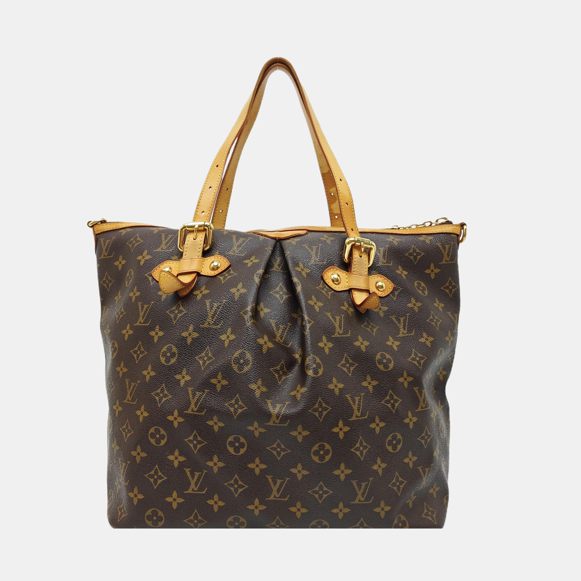 PALERMO GM Monogram Coated Canvas Brown