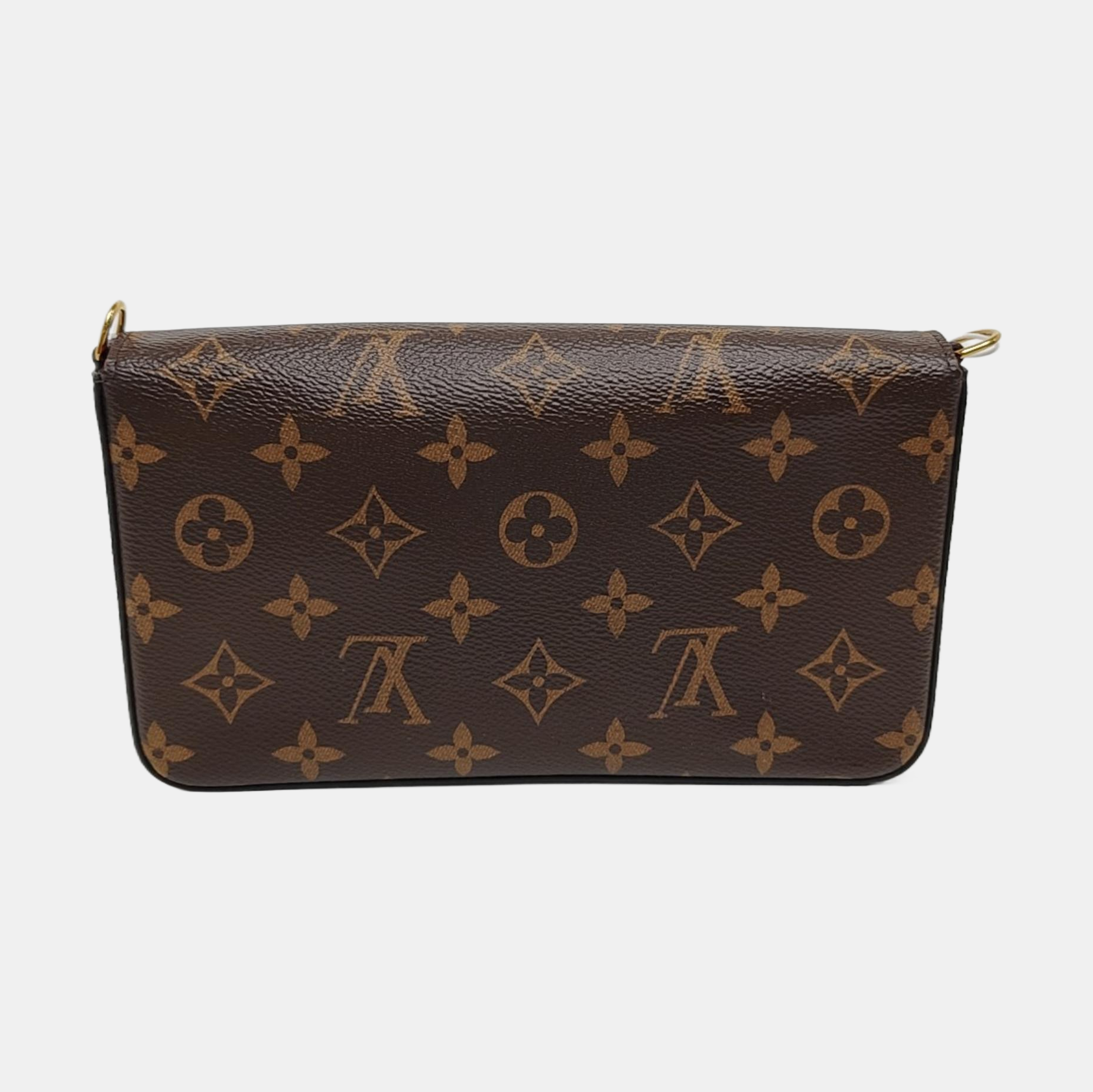FÉLICIE Monogram Coated Canvas Brown