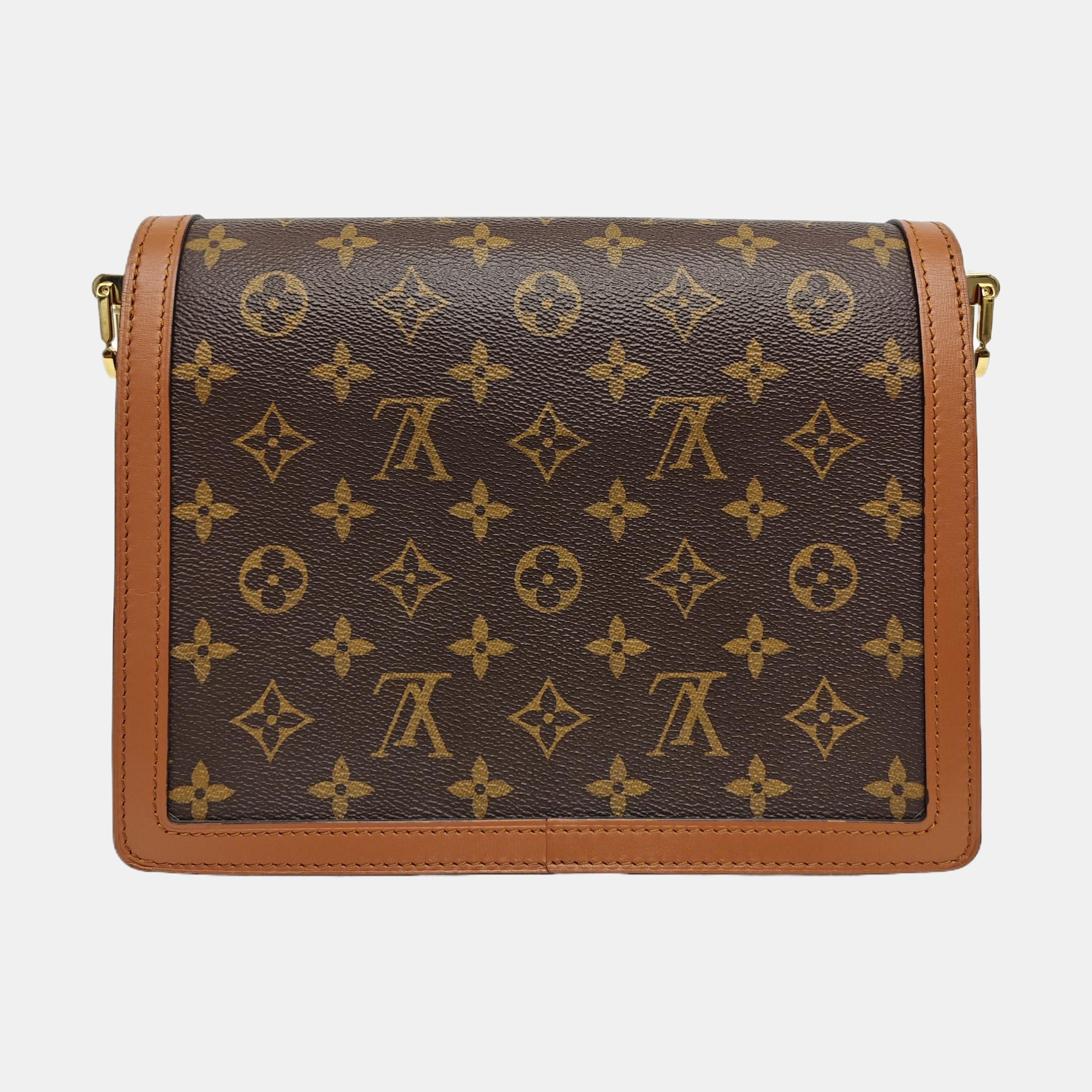 DAUPHINE MM Monogram Coated Canvas Brown