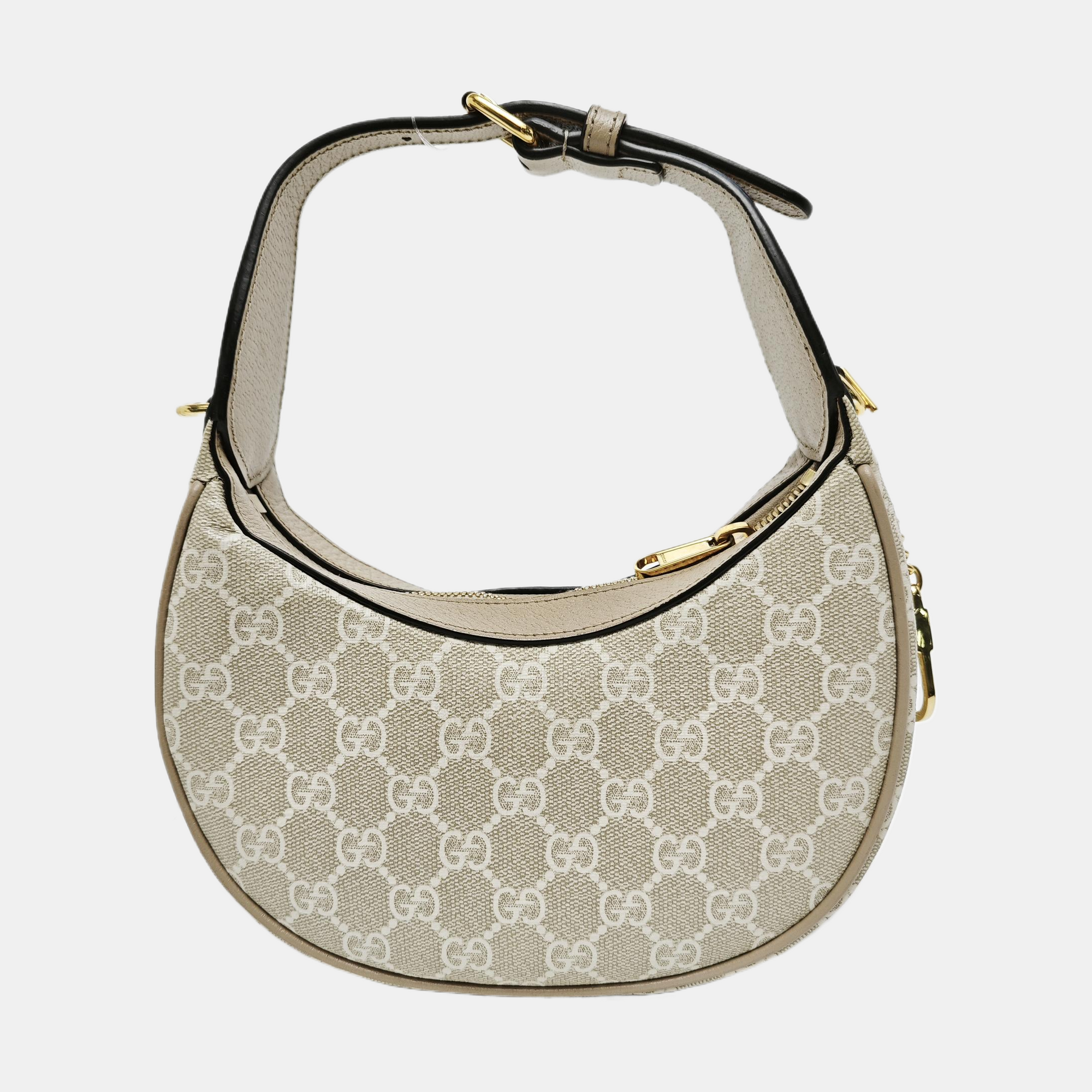 Monogram Coated Canvas Shoulder Bag Beige