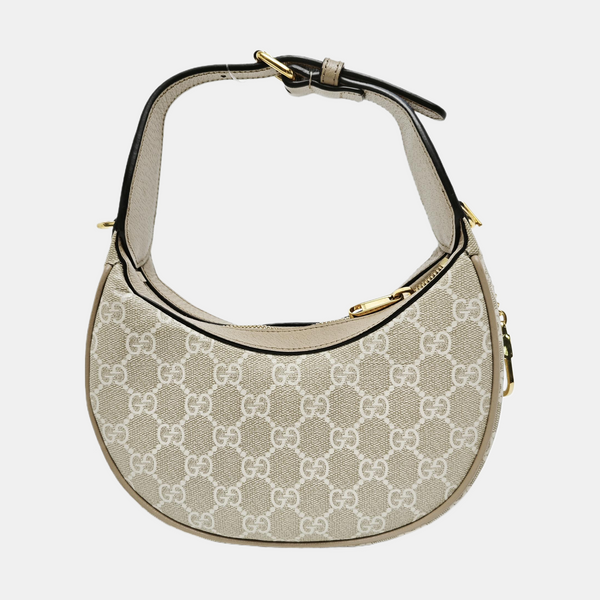 Monogram Coated Canvas Shoulder Bag Beige