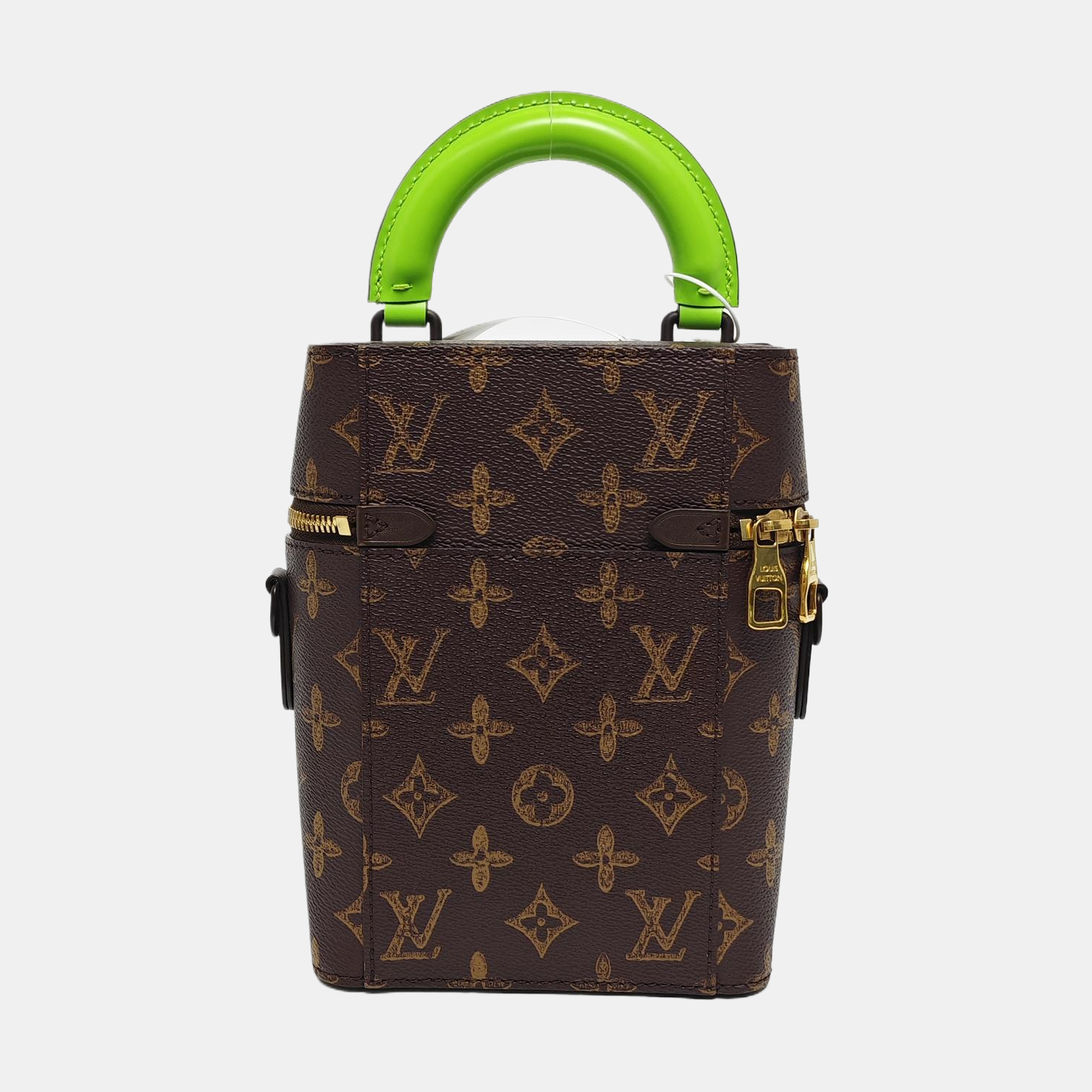 VERTICAL BOX TRUNK Monogram Coated Canvas Brown