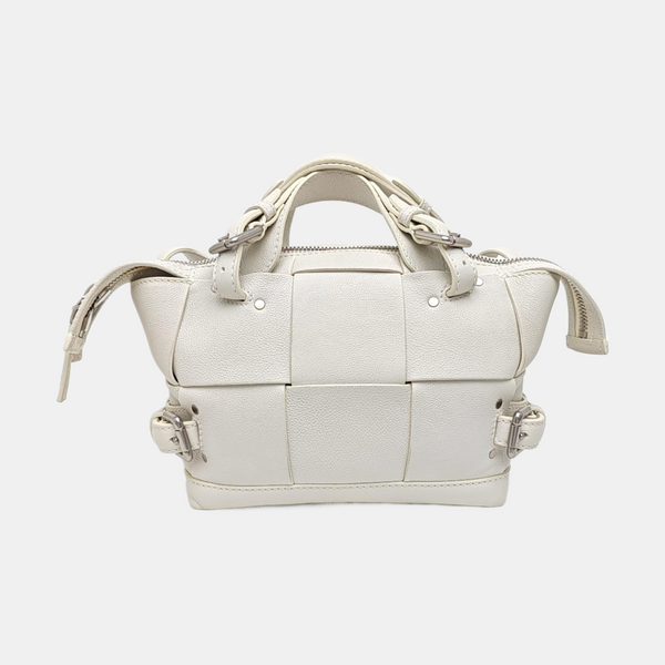 Calfskin Shoulder Bag White