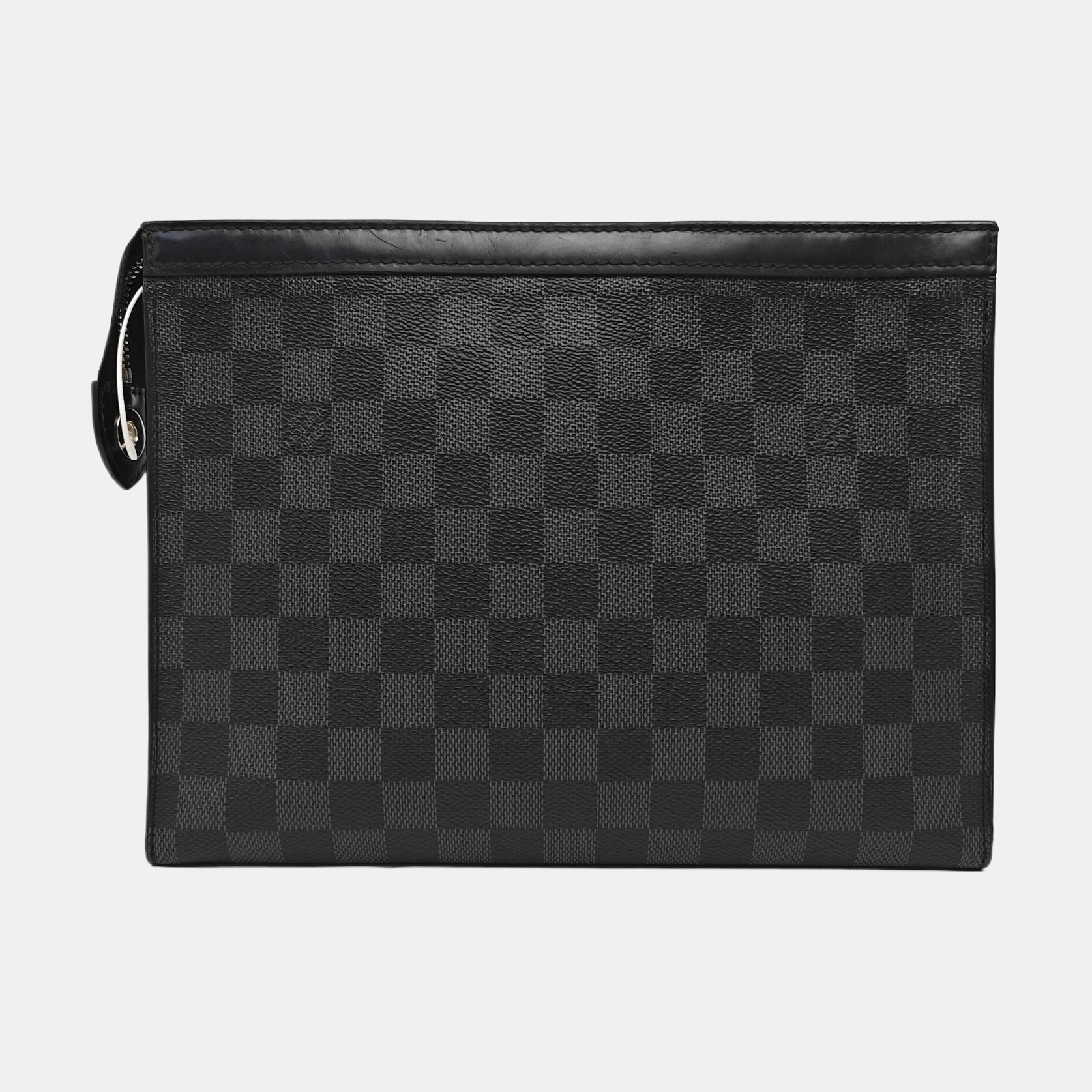 Pochette Voyag MM Damier Graphite Coated Canvas Gray