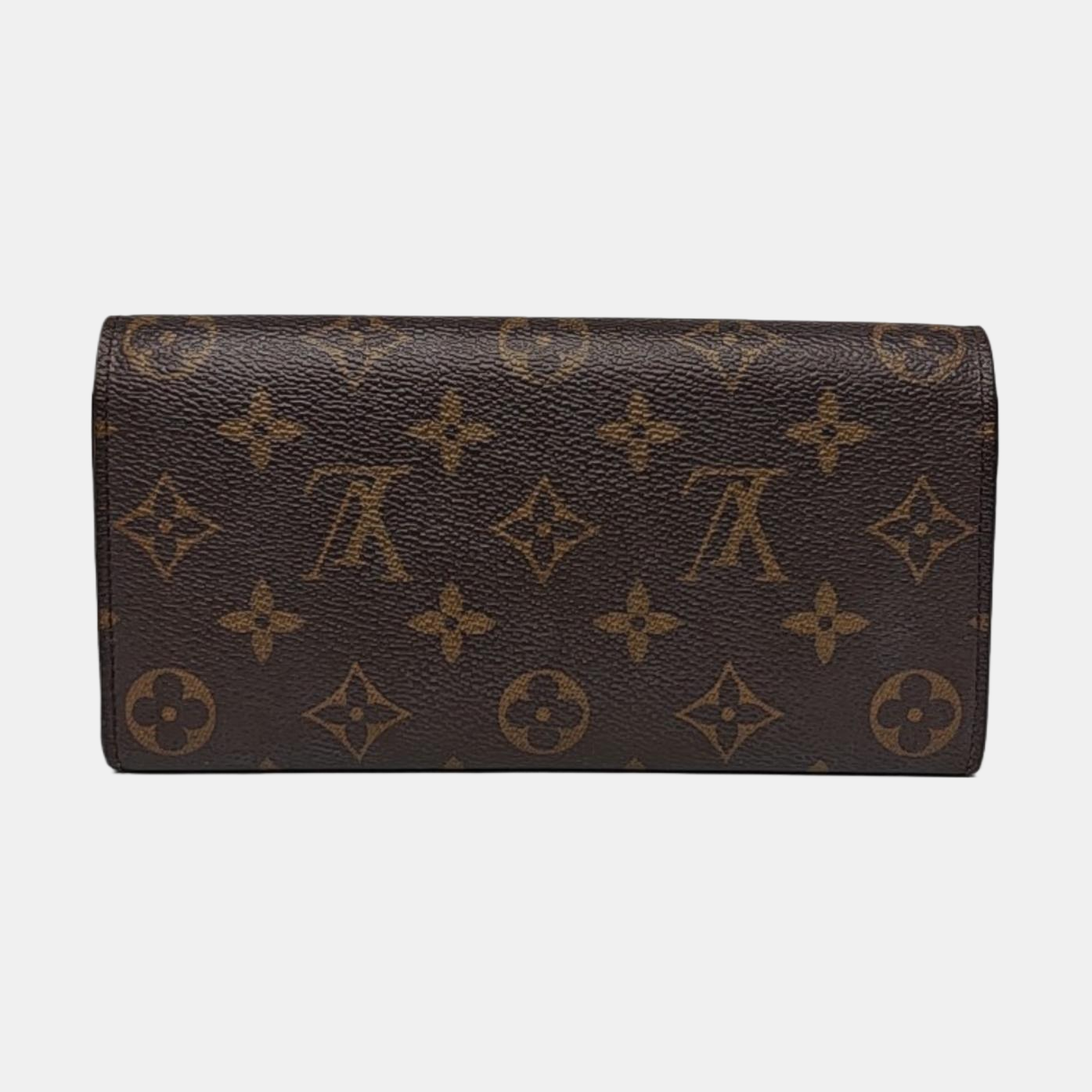 EMILIE Monogram Coated Canvas Brown Wallet