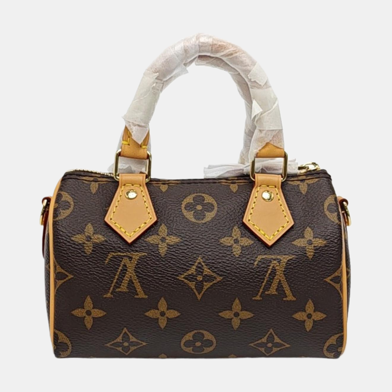 SPEEDY Nano Monogram Coated Canvas Brown