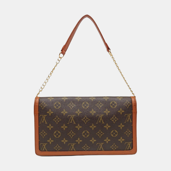 DAME GM Monogram Coated Canvas Brown