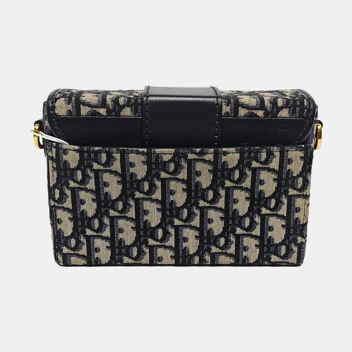 30 Montaigne Mini Oblique Canvas Blue