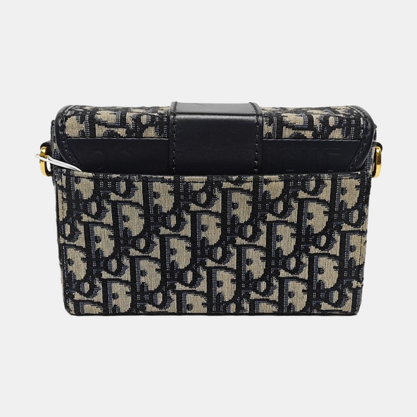 30 Montaigne Mini Oblique Canvas Blue