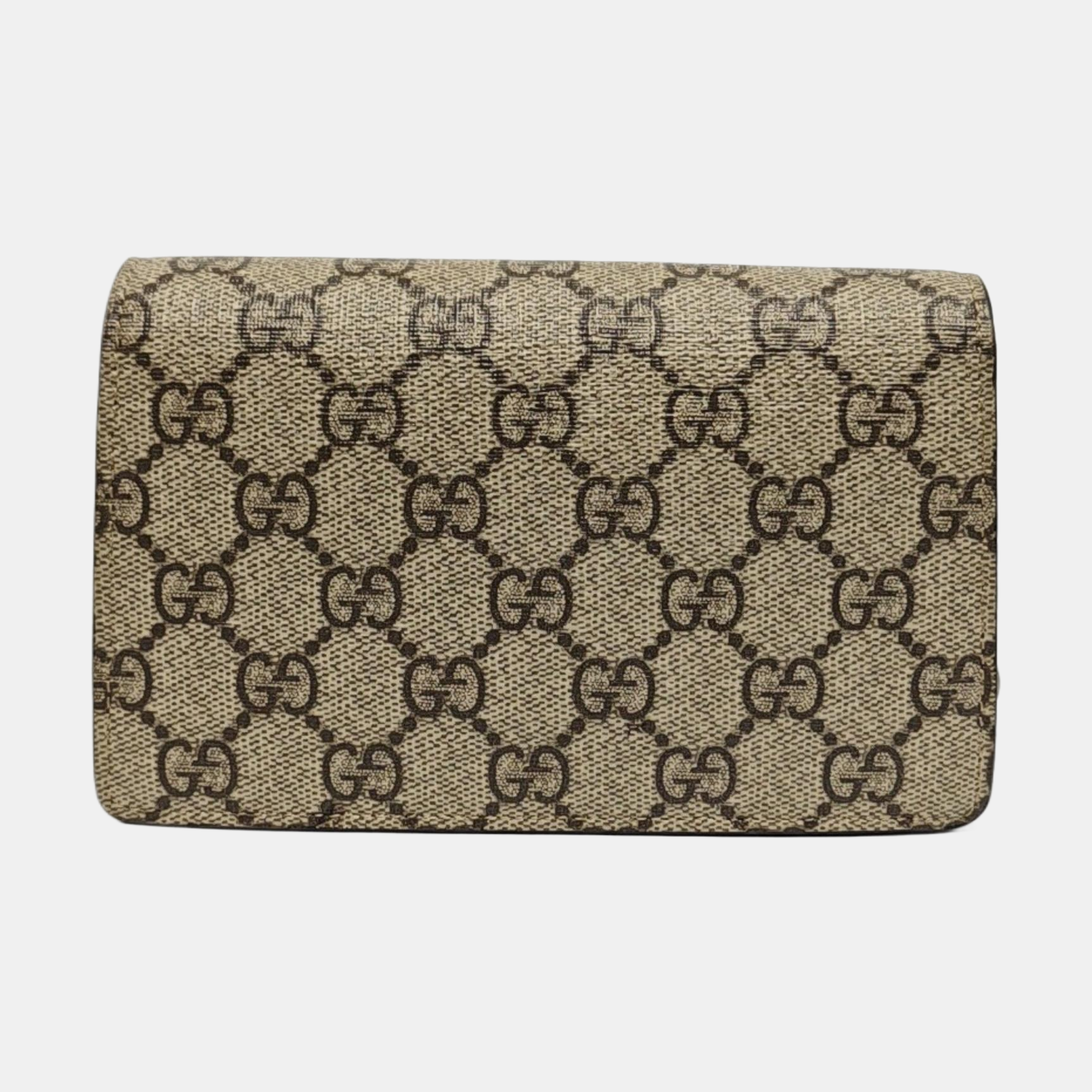 Dionysus Super Mini Monogram Coated Canvas Beige