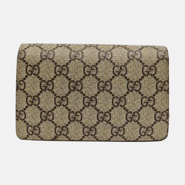 Dionysus Super Mini Monogram Coated Canvas Beige