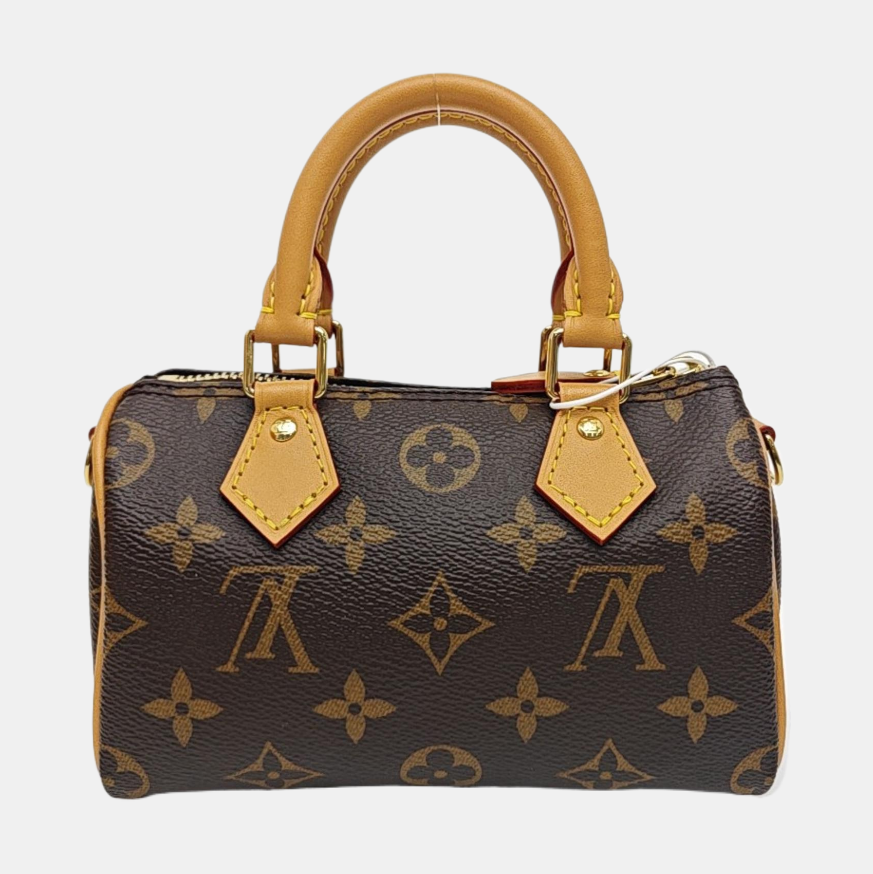 SPEEDY Nano Monogram Coated Canvas Brown