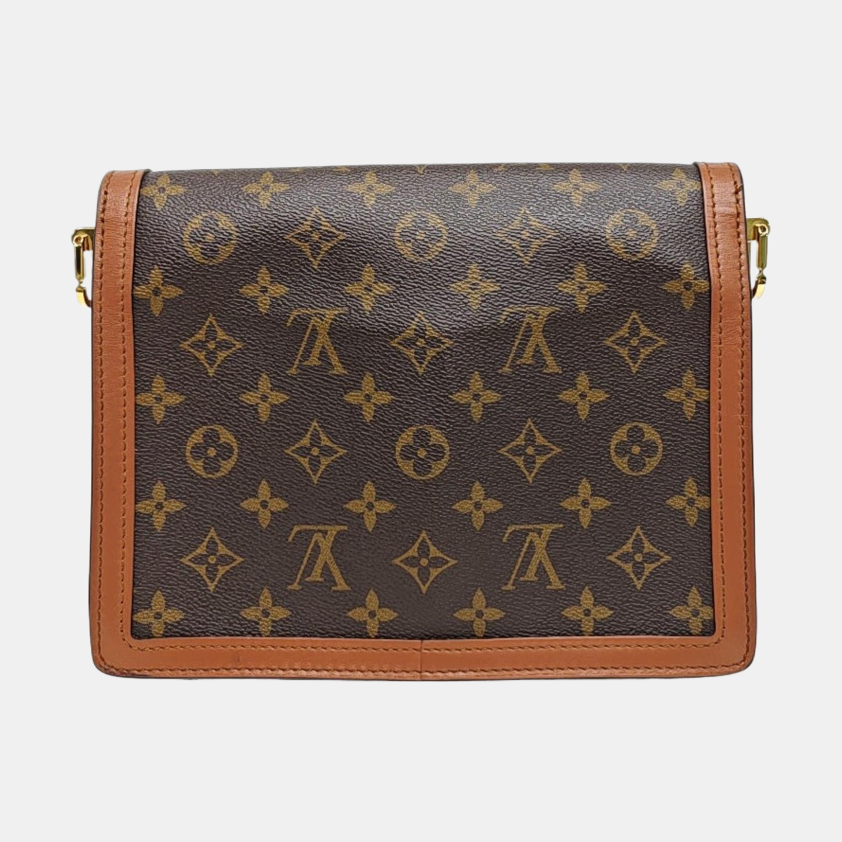 DAUPHINE MM Monogram Coated Canvas Brown