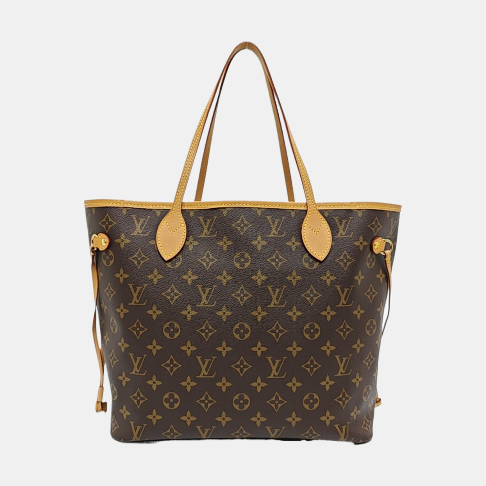 NEVERFULL MM Monogram Coated Canvas Brown