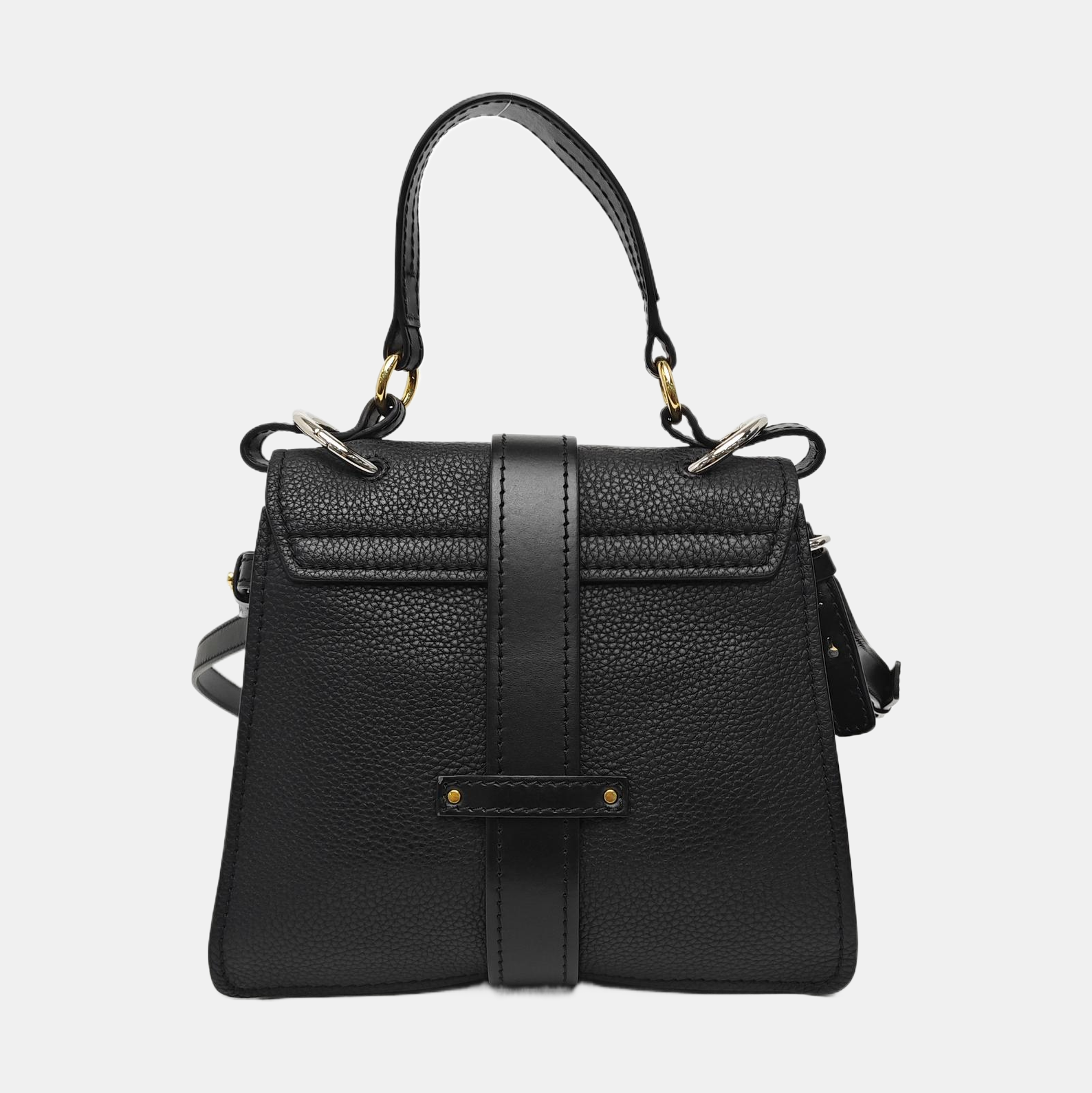Aby Small Calfskin Black