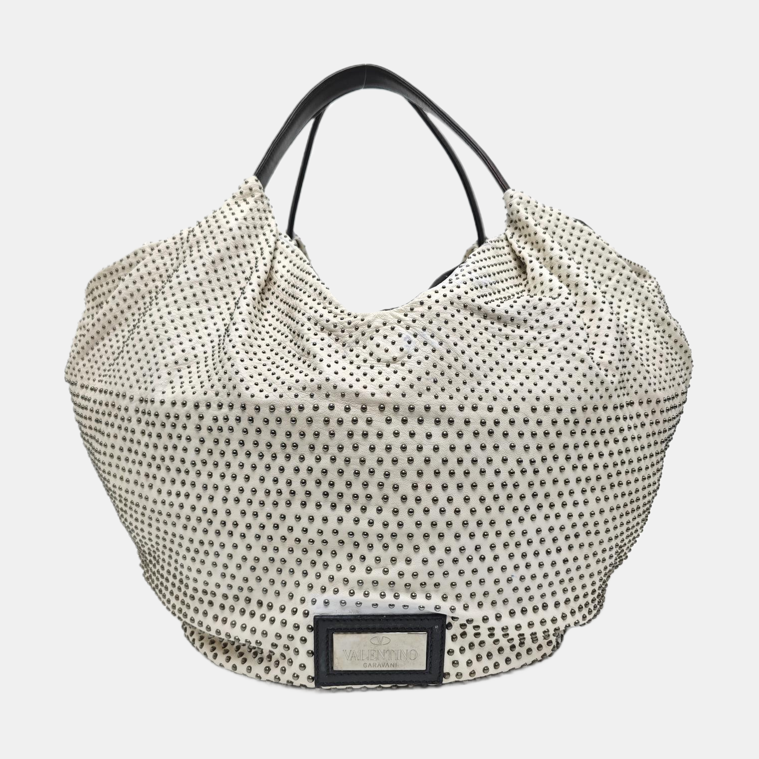 Calfskin Top Handle Bag White