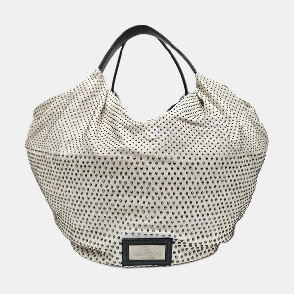 Calfskin Top Handle Bag White
