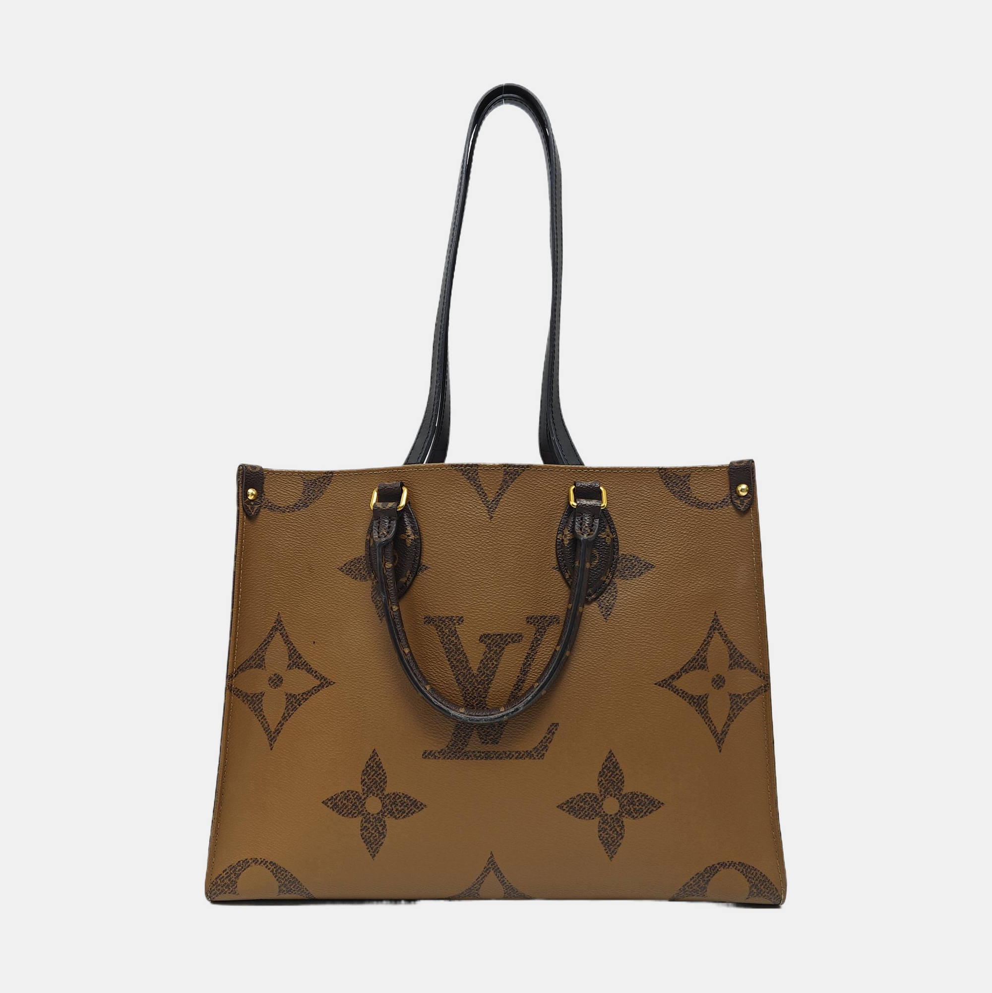 ONTHEGO MM Monogram Coated Canvas Brown