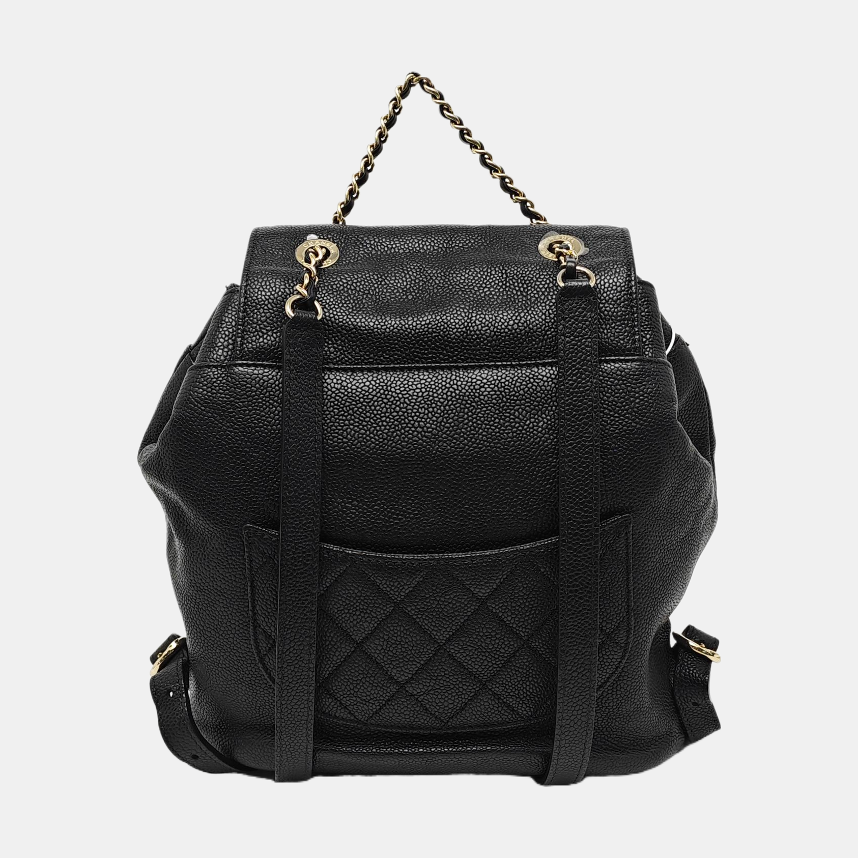 Quilted Grained Calfskin Black