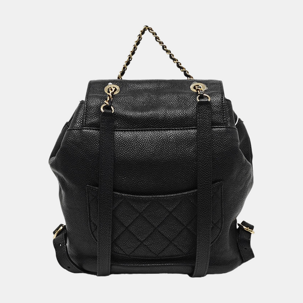 Quilted Grained Calfskin Black