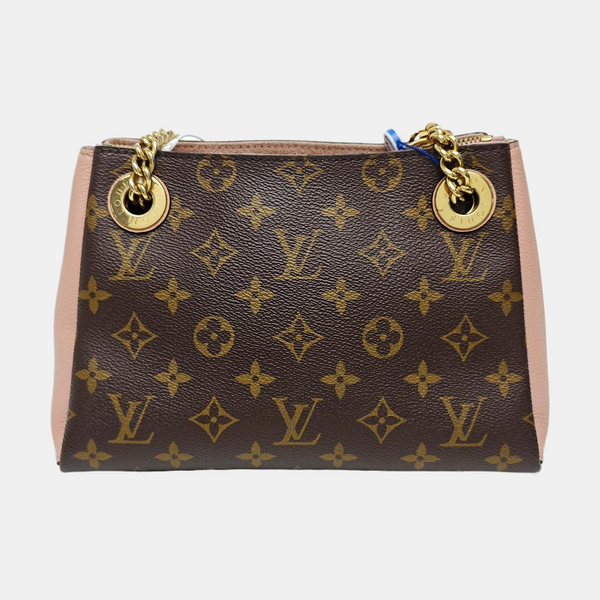 SURENE BB Monogram Coated Canvas Brown