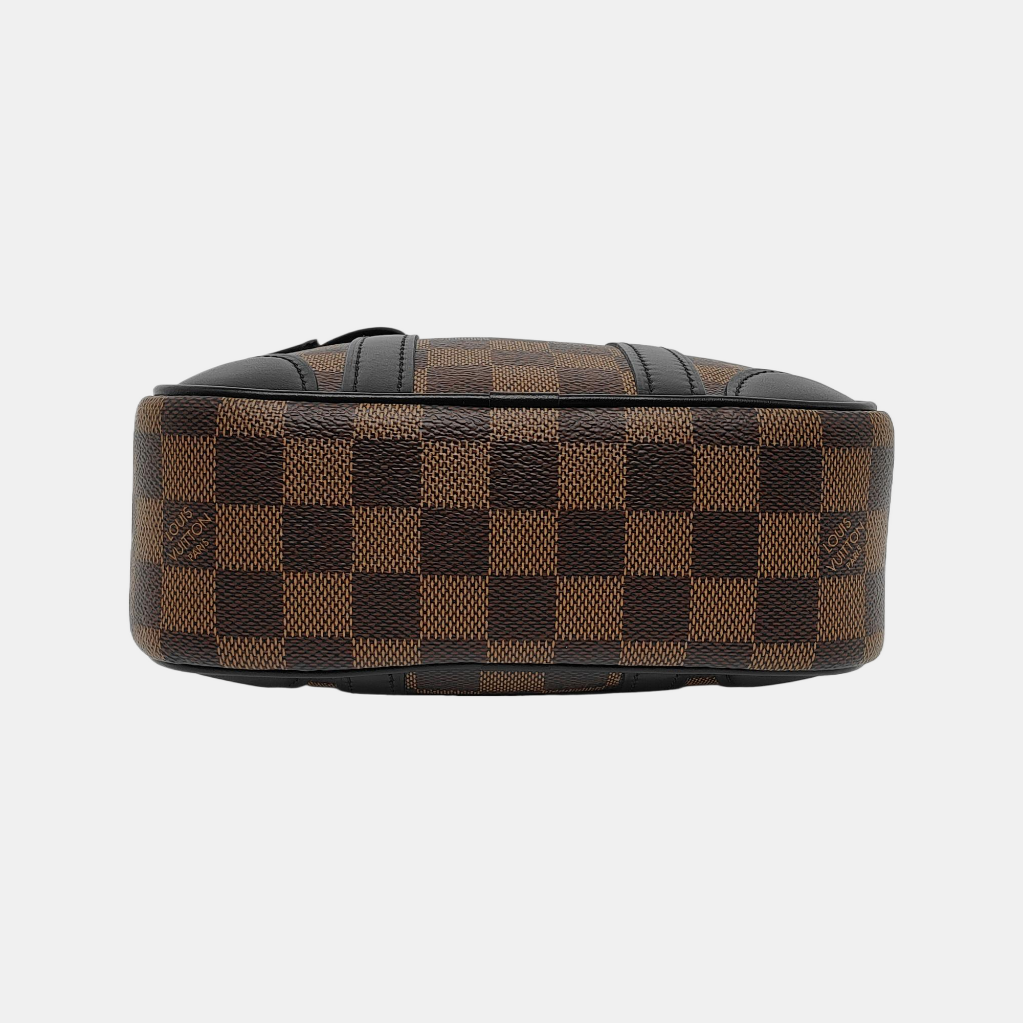 VALISETTE BB Damier Ebene Coated Canvas Brown