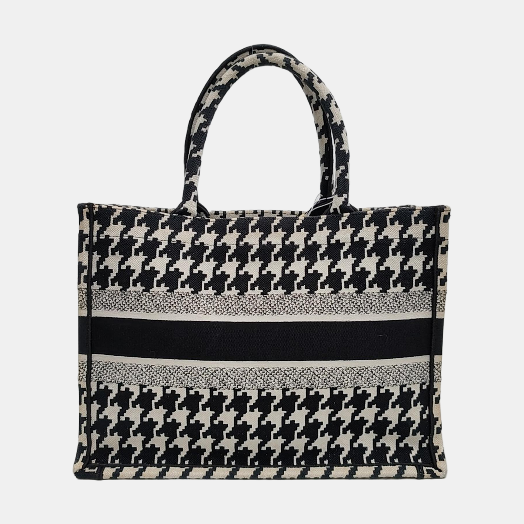 Book Tote Medium Fabric Black