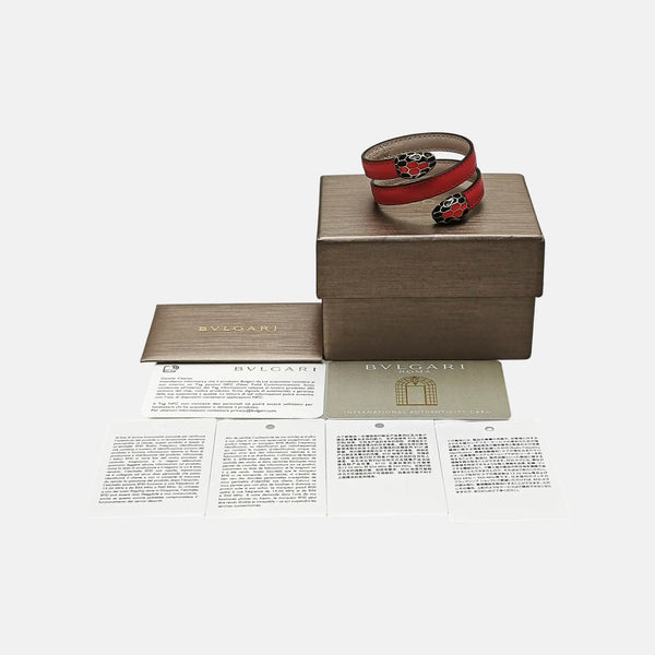 SERPENTI Brass Red Bangle