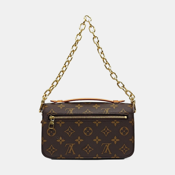 MÉTIS EAST WEST Monogram Coated Canvas Brown