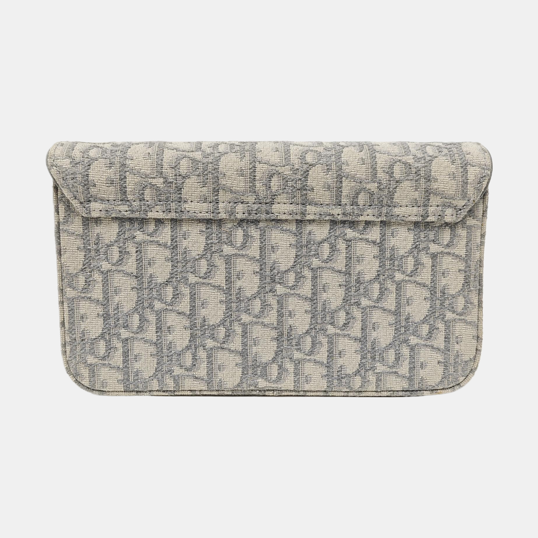 Saddle Small Oblique Canvas Gray