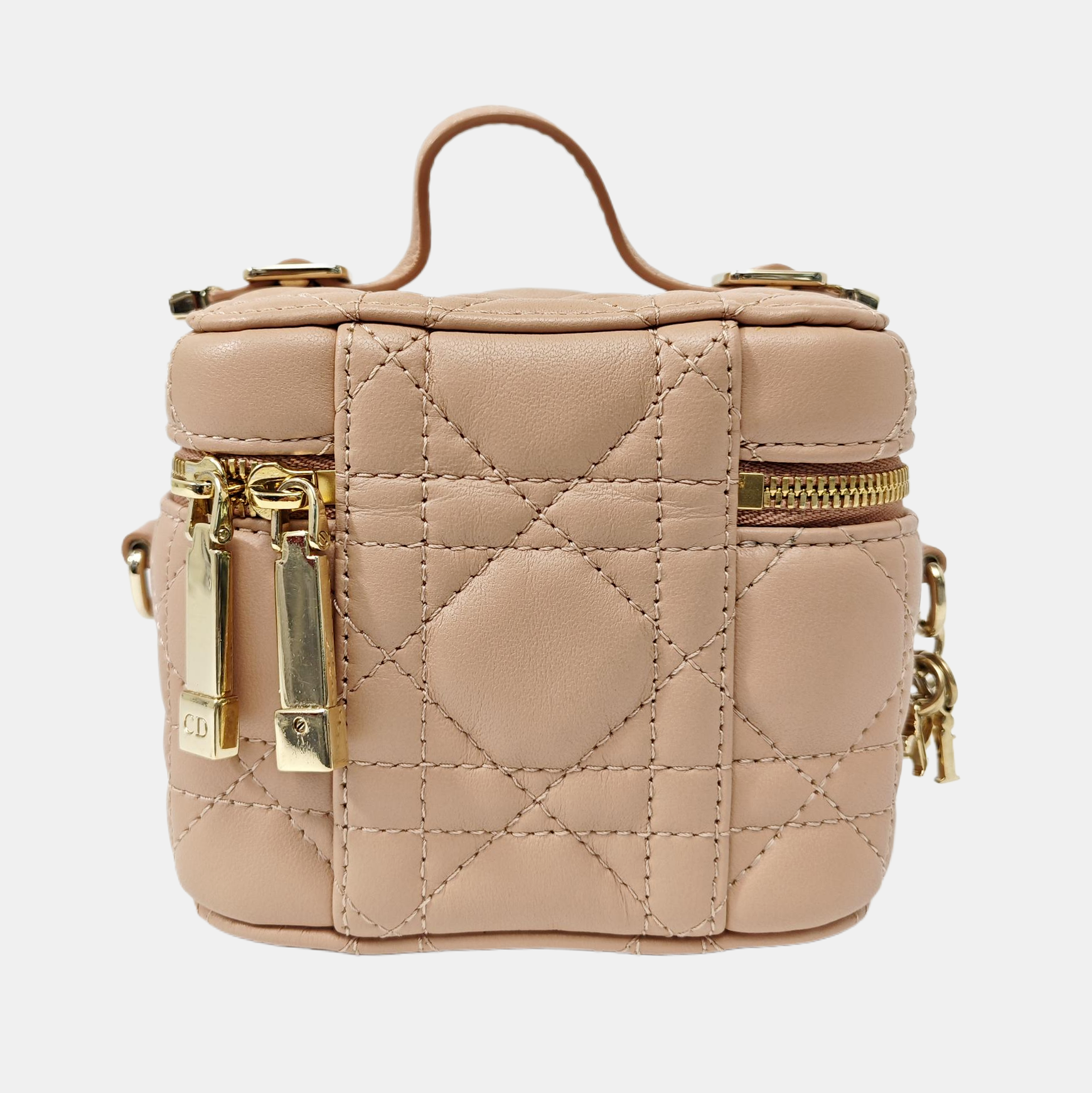 Lady Dior Super Mini Cannage Lambskin Pink