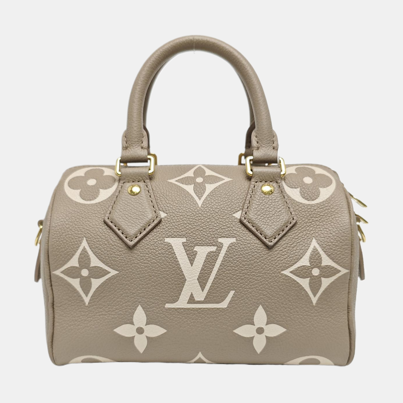 SPEEDY 20 Monogram Calfskin Gray