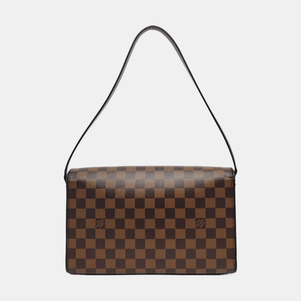 TRIBECA Damier Ebene Coated Canvas Brown