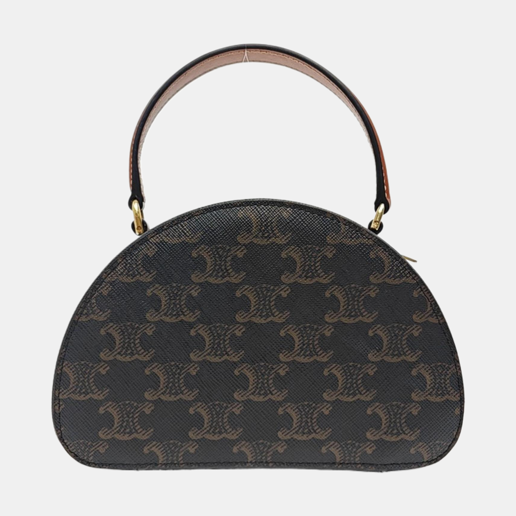 TRIOMPHE Small Coated Canvas Black