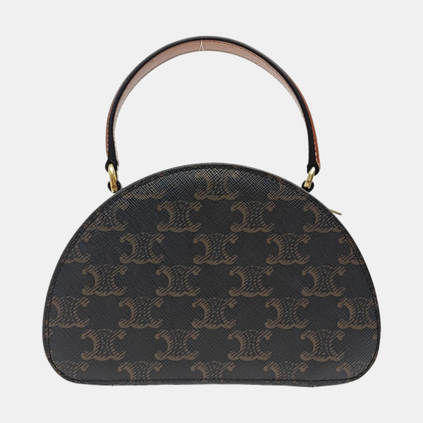 TRIOMPHE Small Coated Canvas Black