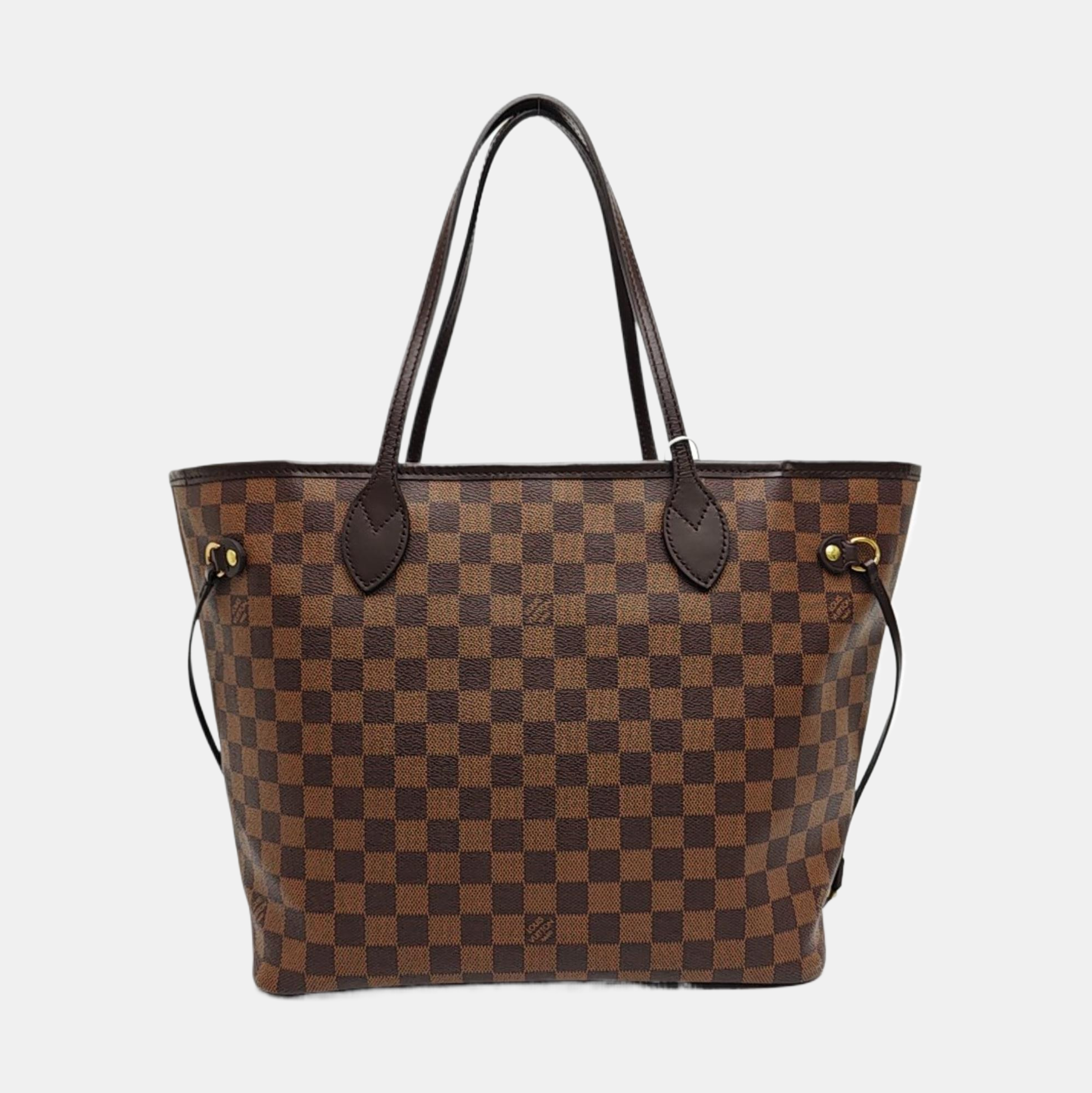 NEVERFULL MM Damier Ebene Coated Canvas Brown
