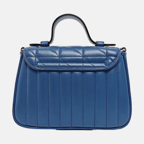 GG Marmont Mini Quilted Calfskin Blue