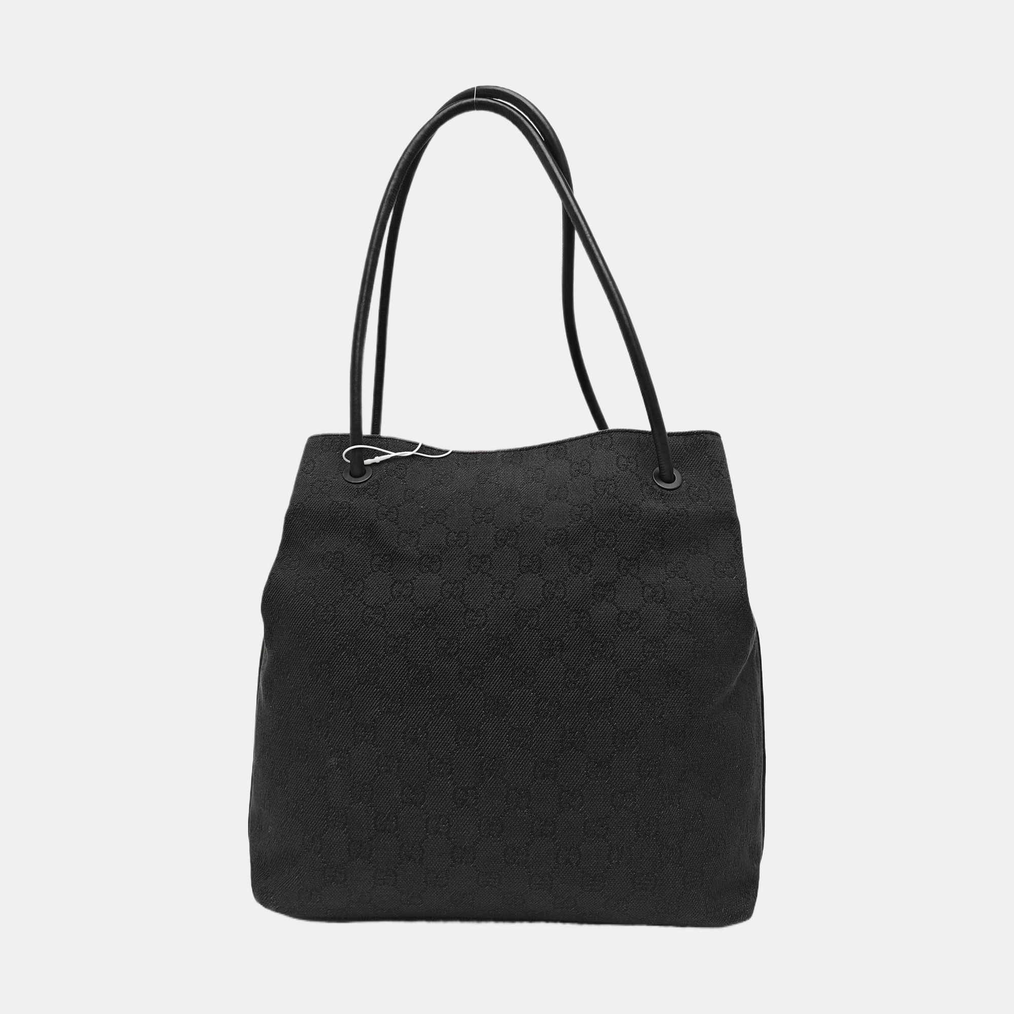 Monogram Canvas Tote Bag Black
