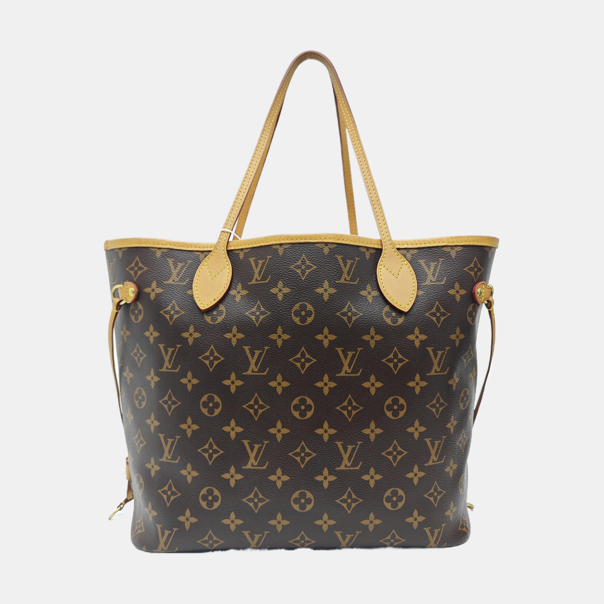 NEVERFULL MM Monogram Coated Canvas Brown