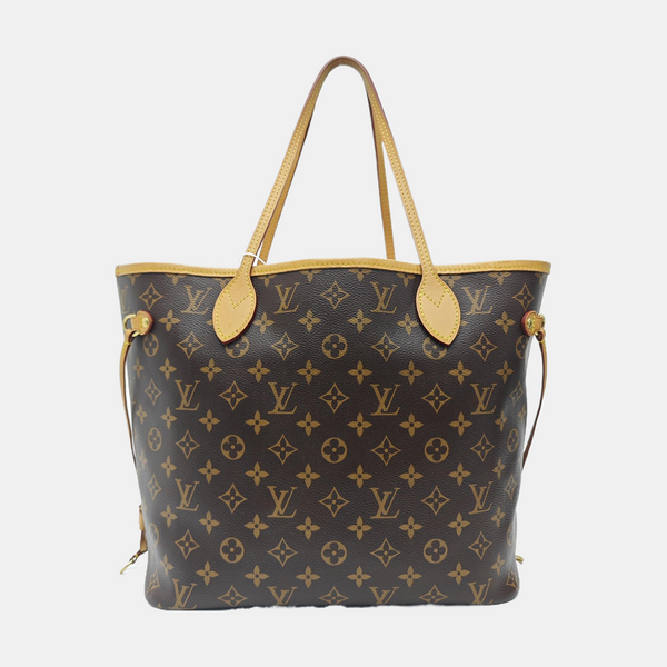 NEVERFULL MM Monogram Coated Canvas Brown