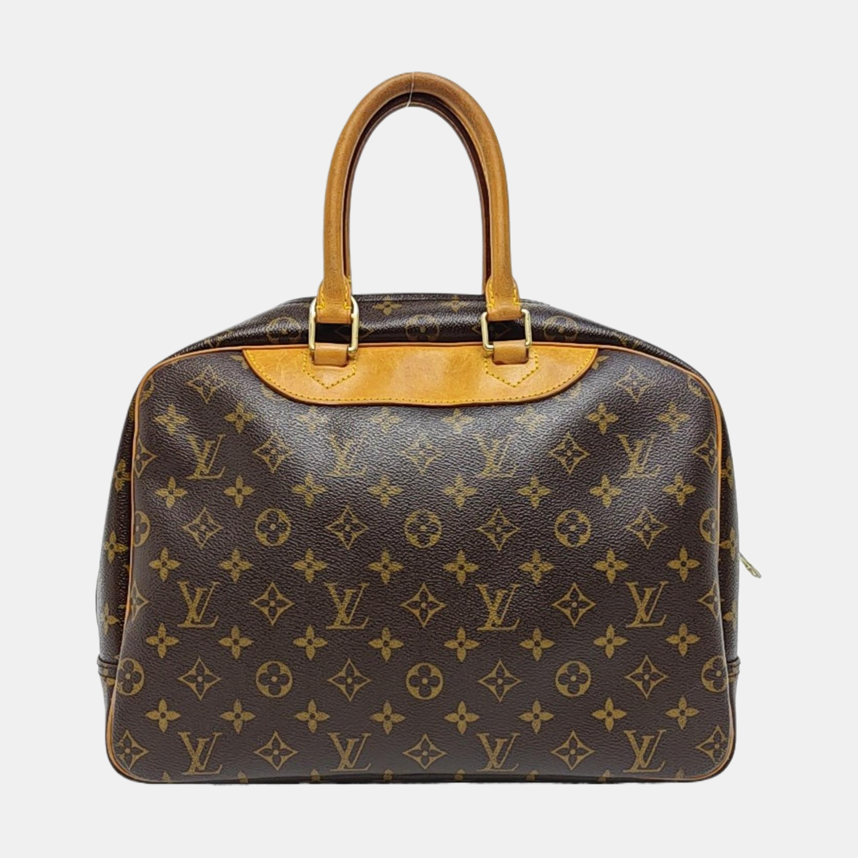 DEAUVILLE MM Monogram Coated Canvas Brown