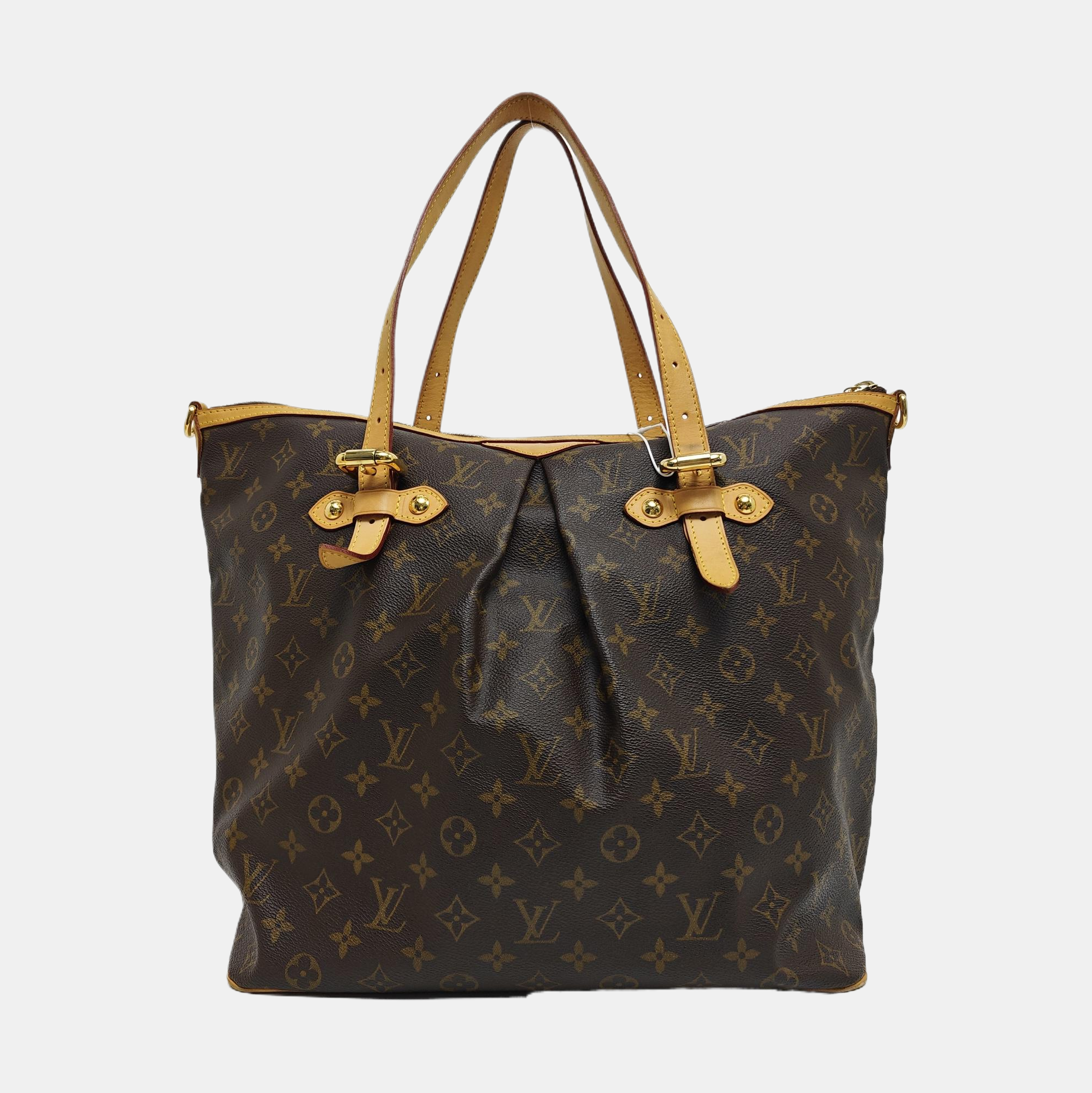 PALERMO GM Monogram Coated Canvas Brown