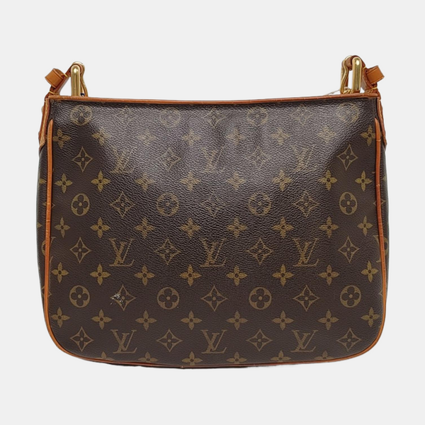 HUDSON MM Monogram Coated Canvas Brown