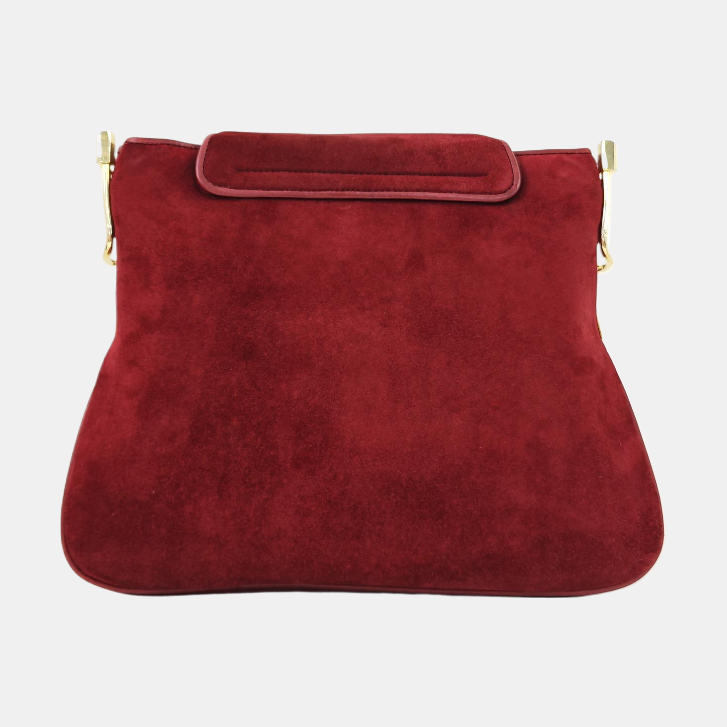 Suede Shoulder Bag Red