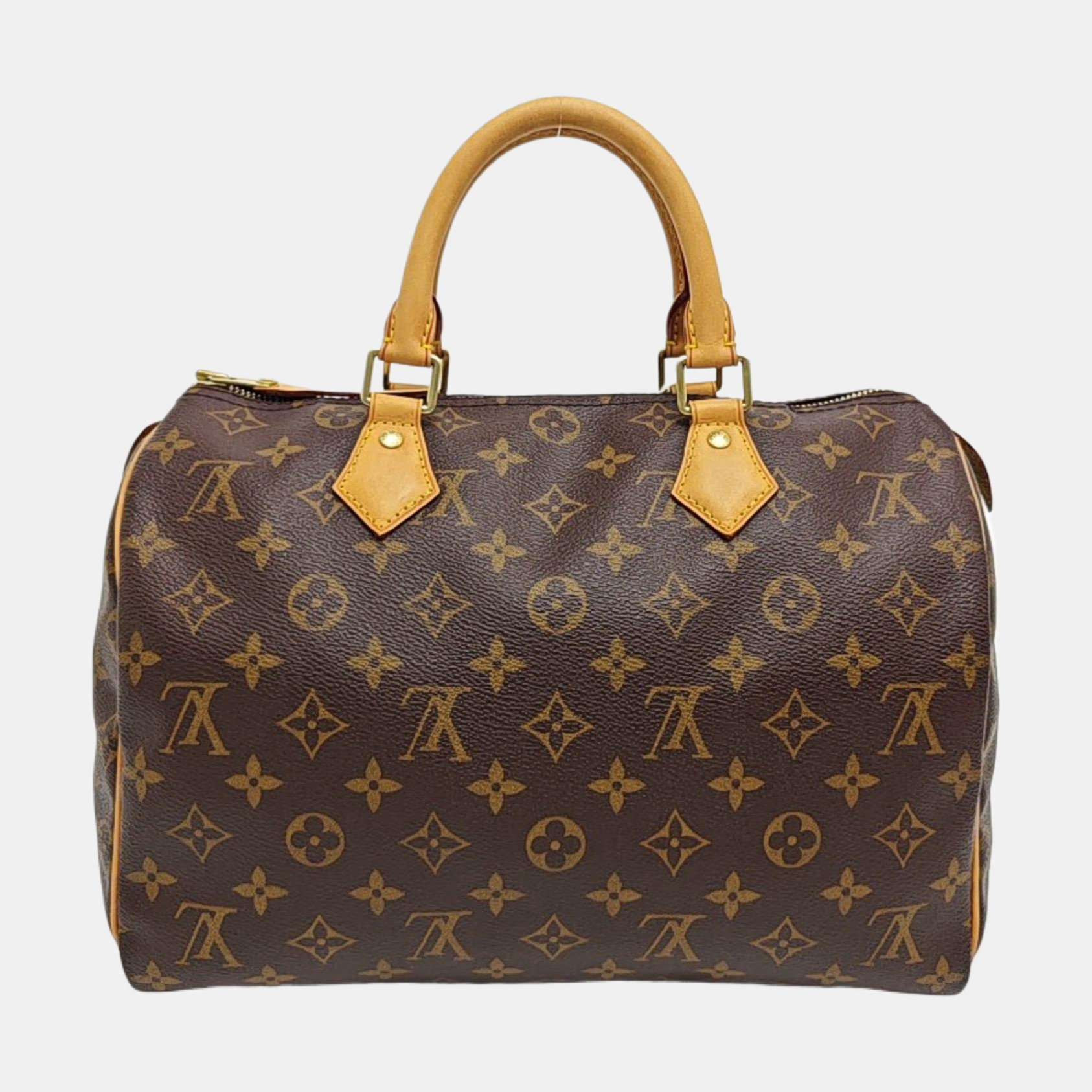 SPEEDY 30 Monogram Coated Canvas Brown