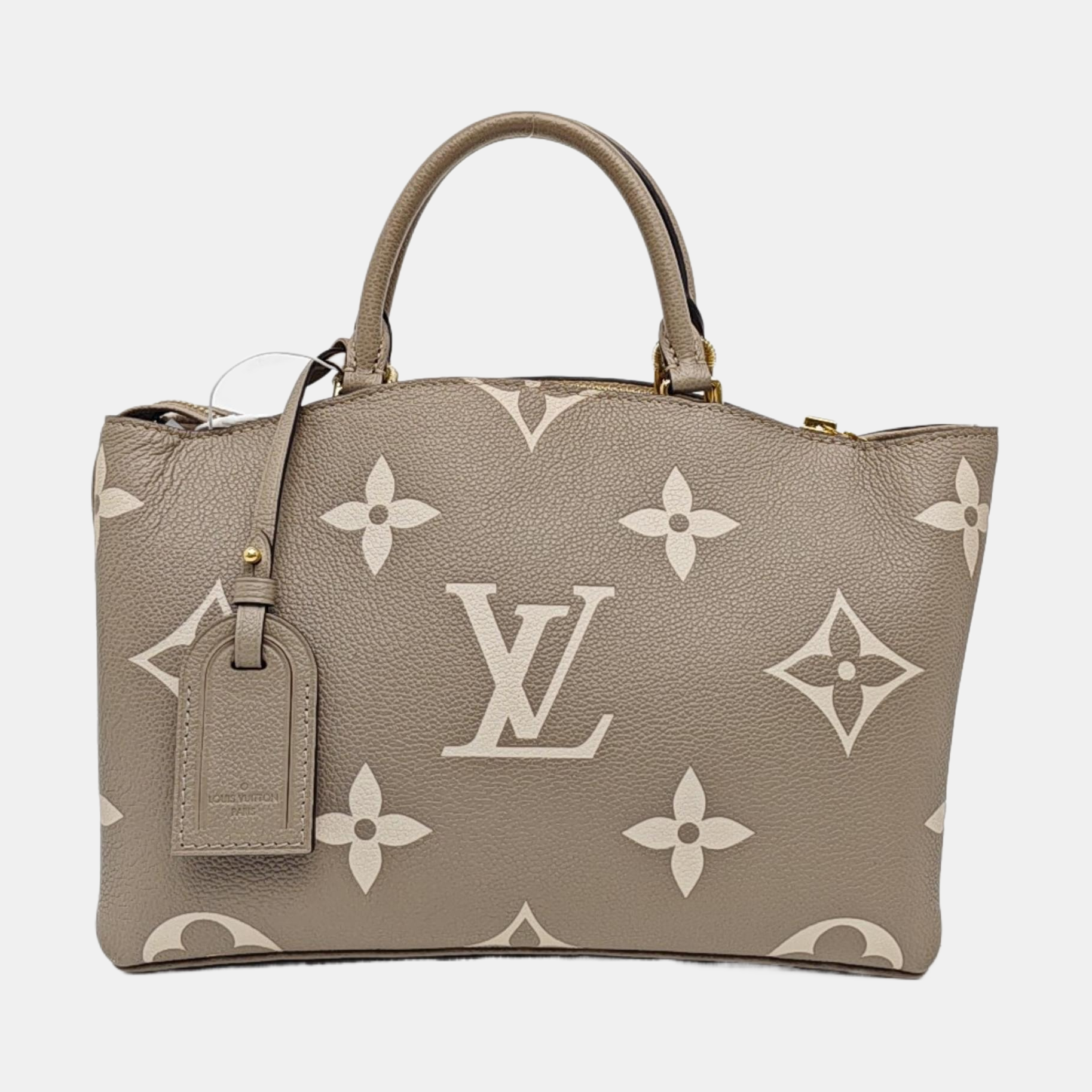PALAIS PM Monogram Calfskin Gray