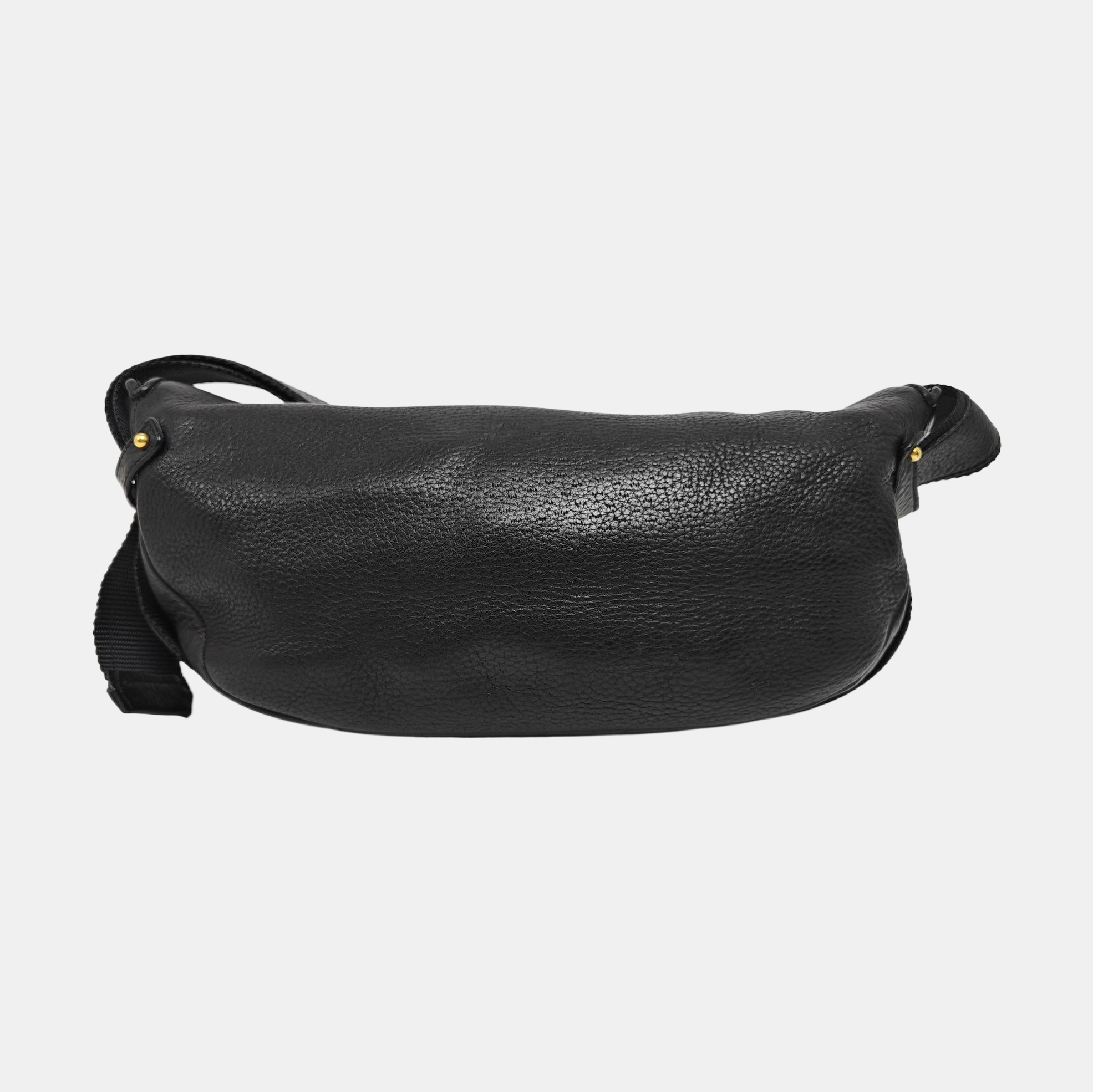 Calfskin Shoulder Bag Black