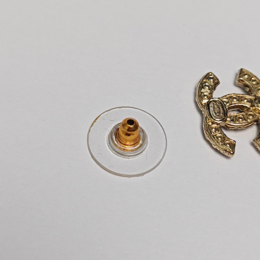 Metal Gold Stud Earrings